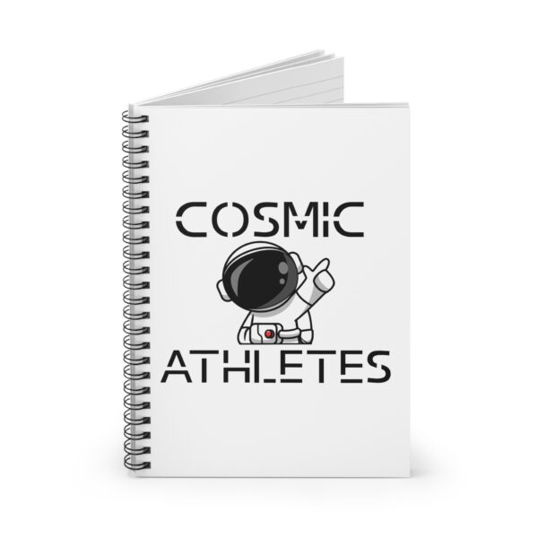 Cosmic Athletes Spiral Notebook - Perfect for Gamers, Students, and Astronomers | Ideal for Back to School, Journaling, Gifts - Image 2