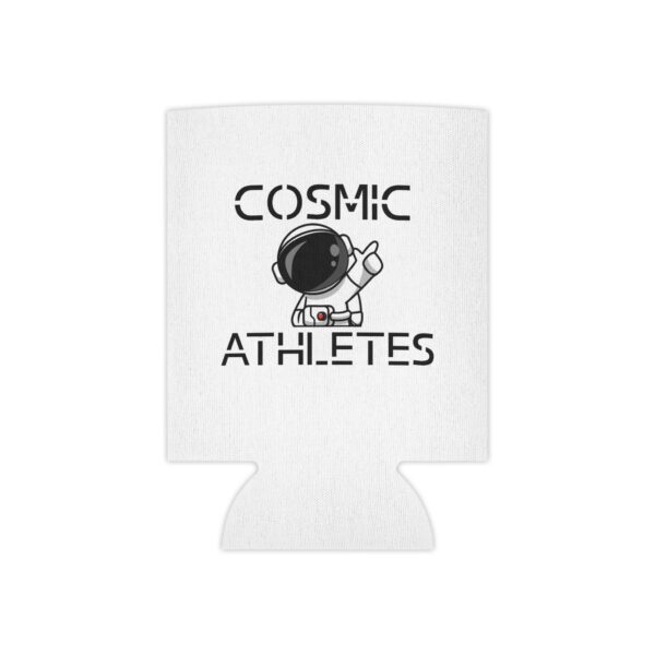 Cosmic Athletes Can Cooler, Unique Drink Holder, Space Theme Party Favor, Beach Day Accessories, Gift for Gamers, Fun Outdoors Gear
